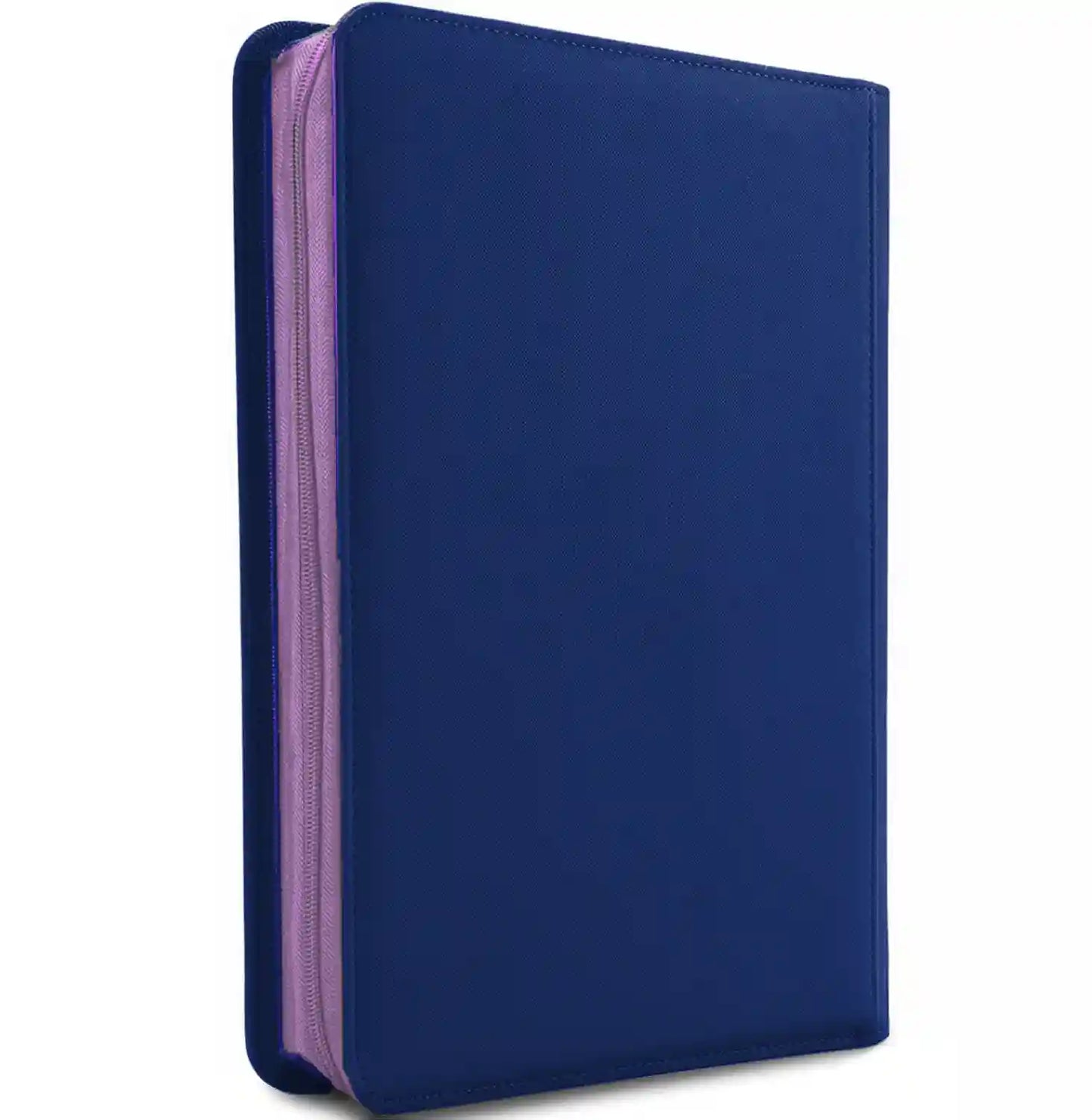 Premium trading card binder for Magic: The Gathering, Pokรฉmon, Yu-Gi-Oh!, and Dragon Ball โ 3-ring zippered binder with 900 side-loading pockets, fits standard TCG sleeves, acid-free and archival-safe card storage album for collectors and kids