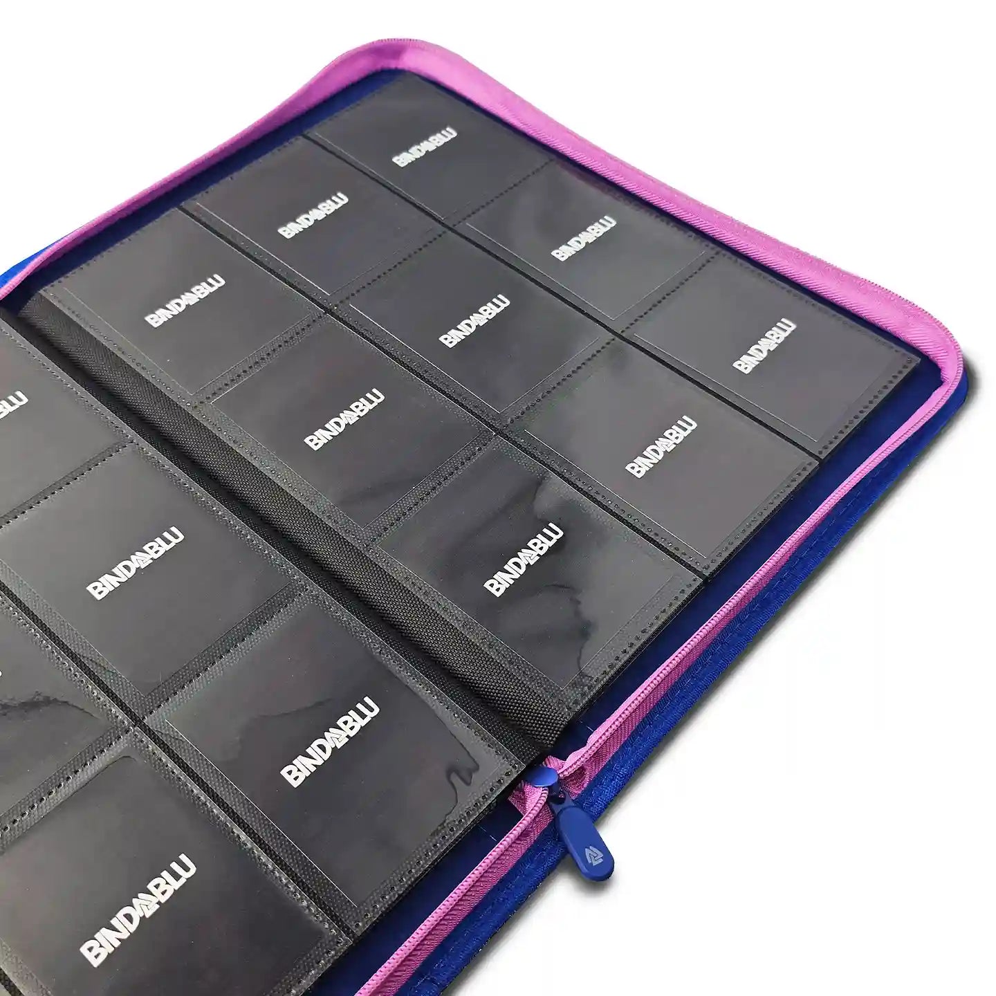 Bmax - 9-Pocket Card Binder - 360 Side Loading Pocket Zip Binder
