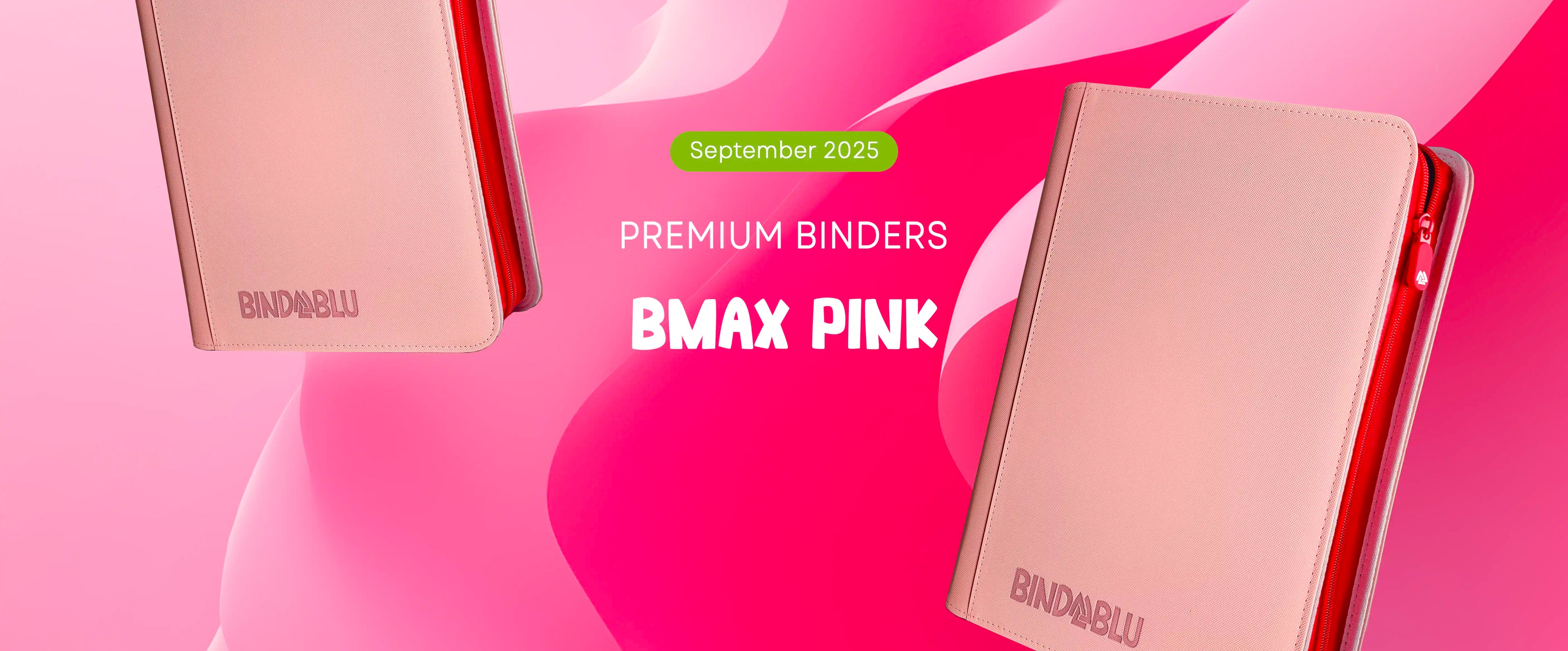 pink binder cards BmaxP - 9-Pocket Zip Card Binder