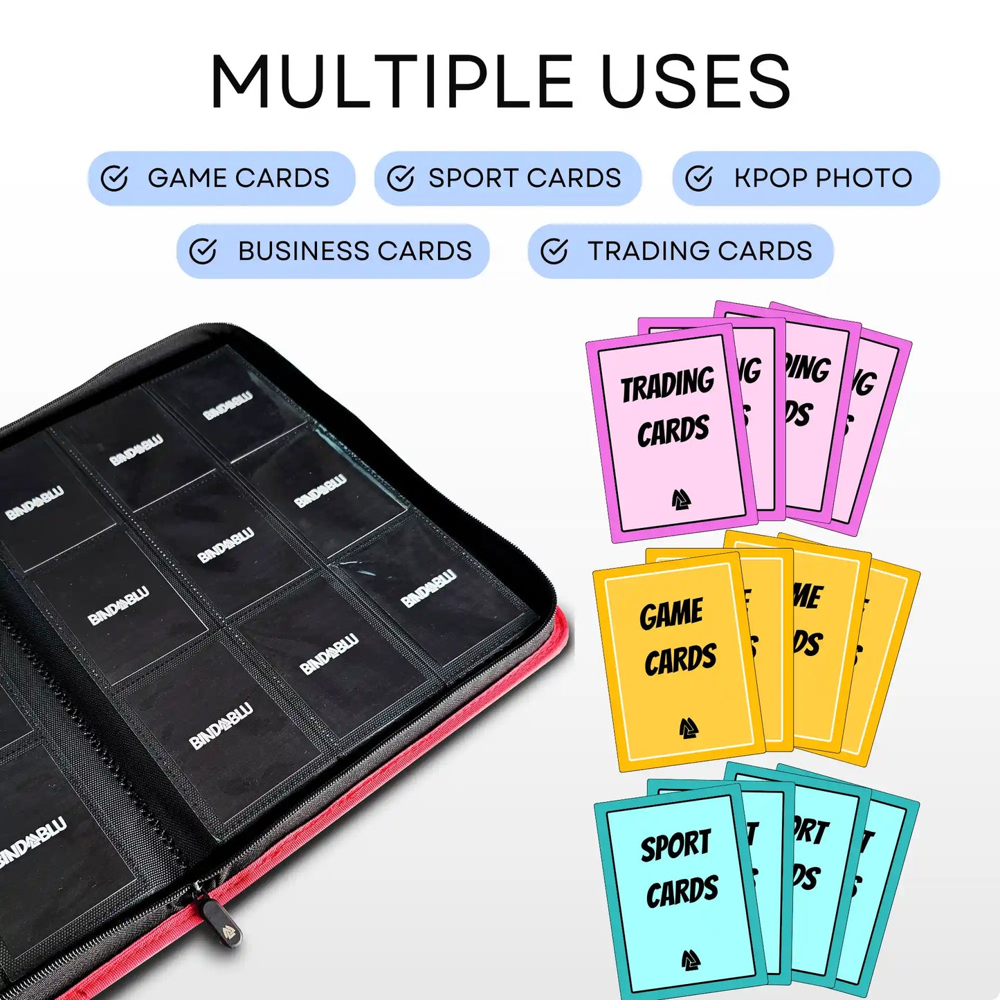 BmaxR - 9-Pocket Zip Card Binder - 360 Cards TCG Binder