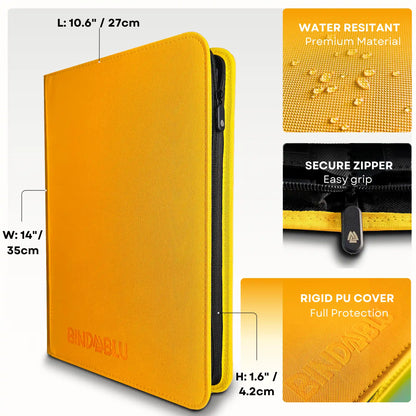 BmaxY - 9-Pocket Zip Card Binder - 360 Cards TCG Binder
