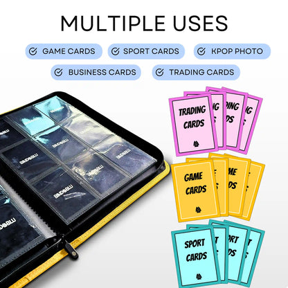 BmaxY - 9-Pocket Zip Card Binder - 360 Cards TCG Binder