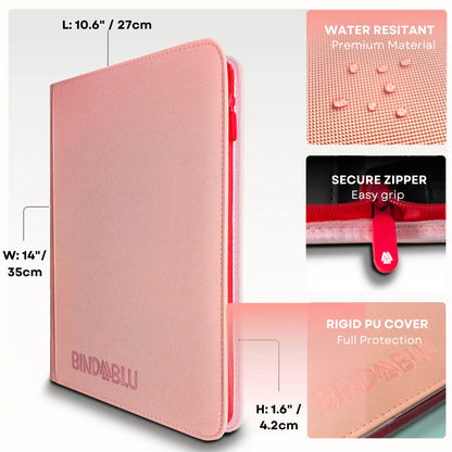 BmaxP - 9-Pocket Zip Card Binder - 360 Cards TCG Binder