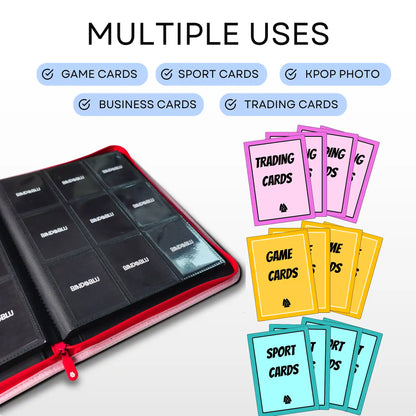BmaxP - 9-Pocket Zip Card Binder - 360 Cards TCG Binder