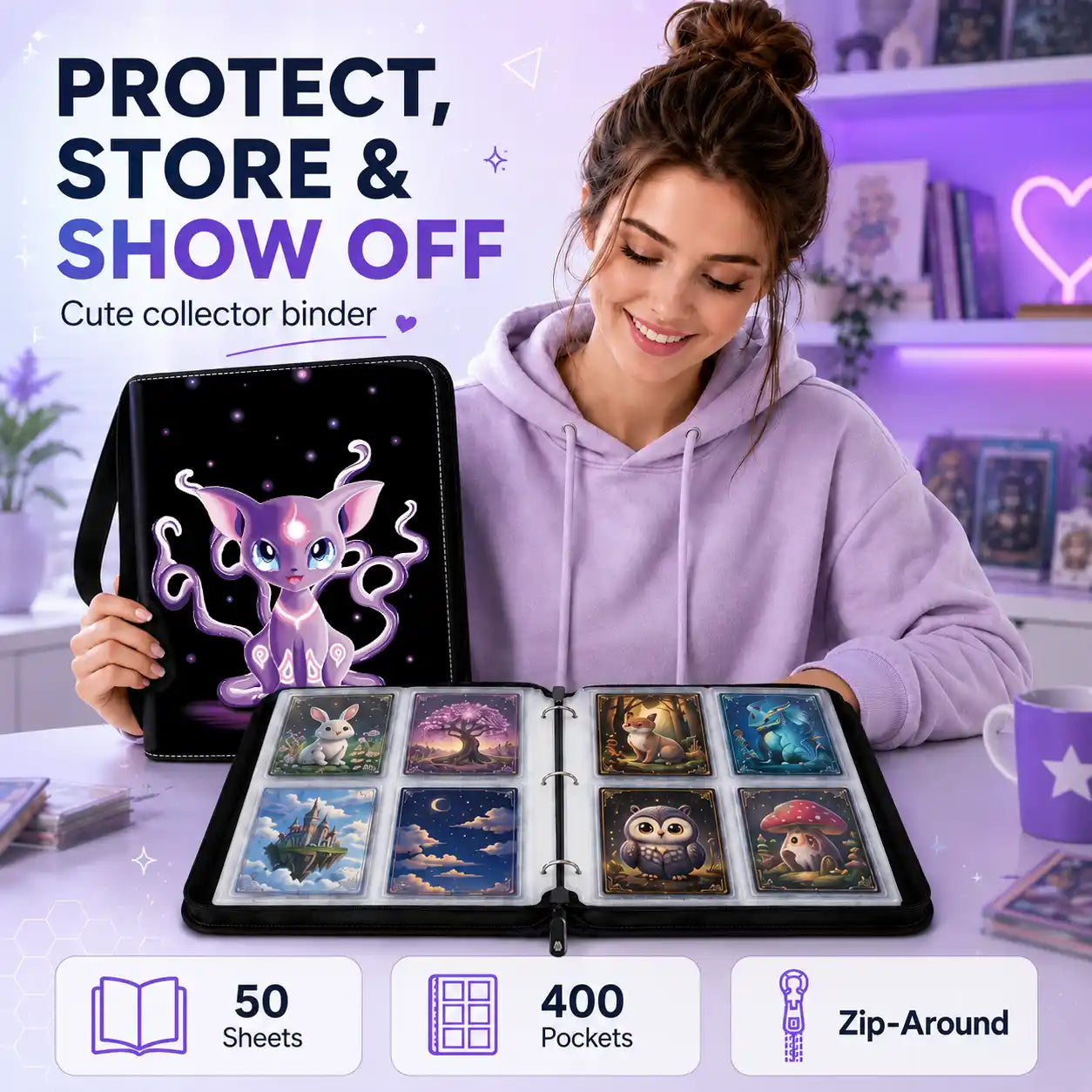 Nebucat 400 Pockets Card Binder
