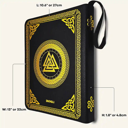 Premium trading card binder compatible with Magic: The Gathering and Pokémon cards, 900-pocket capacity