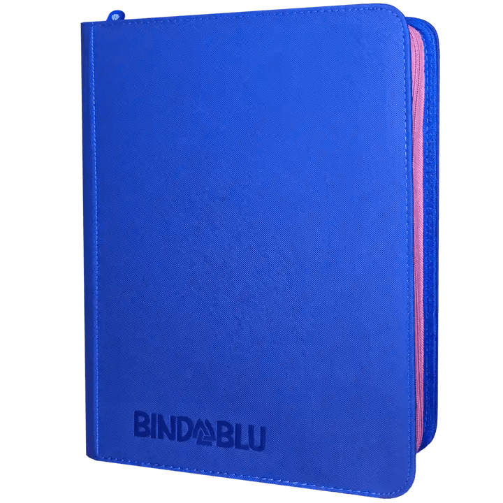 Bmax - 9-Pocket Card Binder - 360 Side Loading Pocket Zip Binder