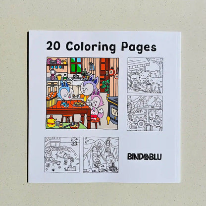 Creative coloring book by Bindablu – adorable characters and easy-to-color pages for relaxing and stressrelief coloring