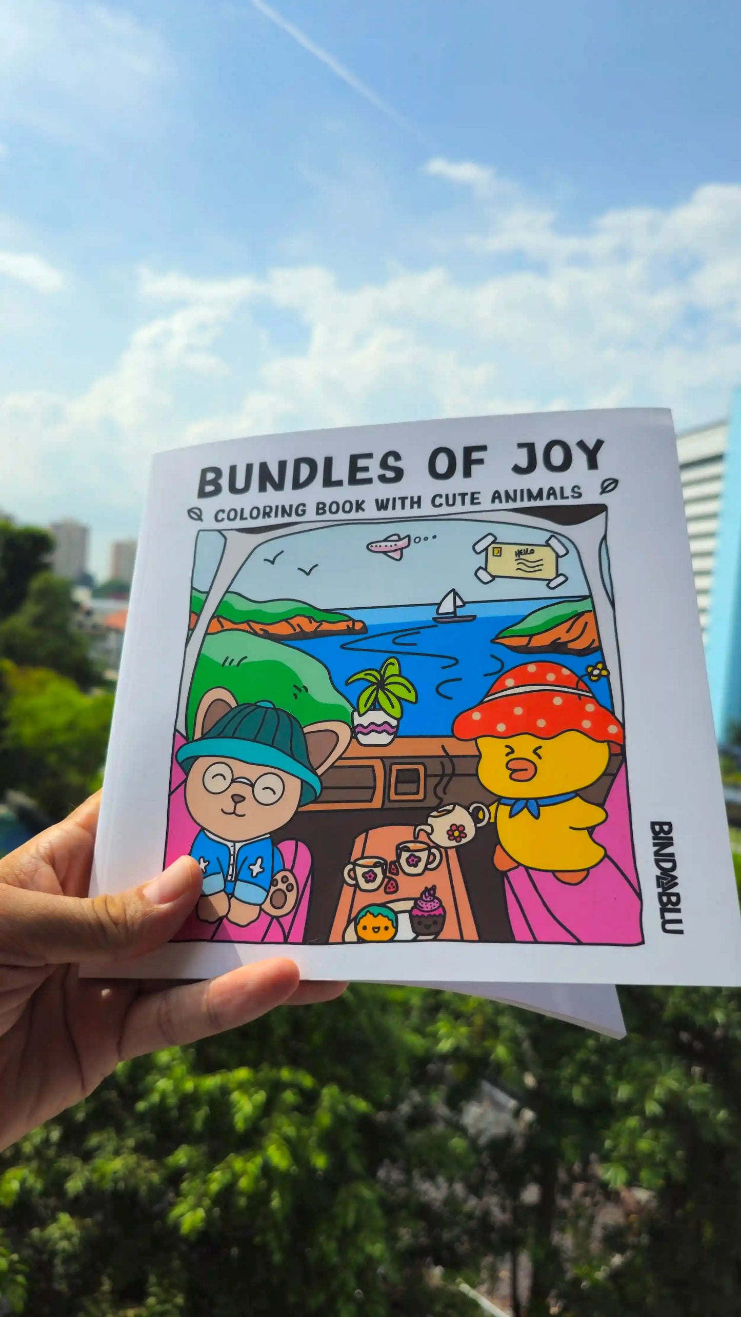 Creative coloring book by Bindablu – adorable characters and easy-to-color pages for relaxing and stressrelief coloring