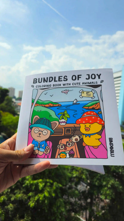 Creative coloring book by Bindablu – adorable characters and easy-to-color pages for relaxing and stressrelief coloring