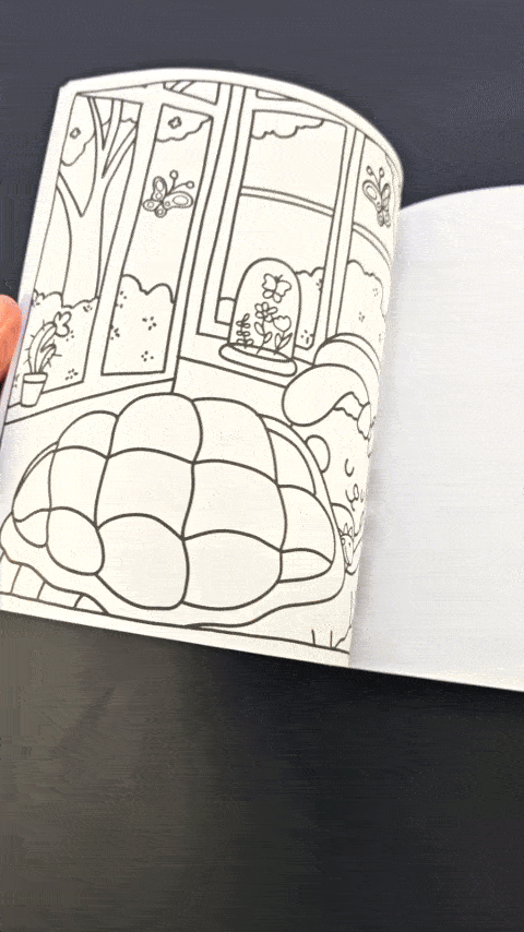 relaxing colouring book