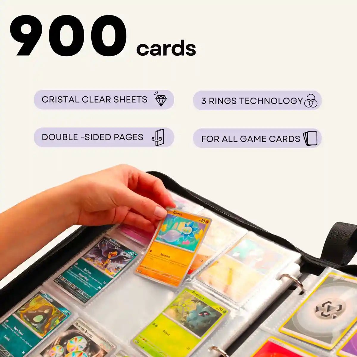 	
pokemon card binder sleeves